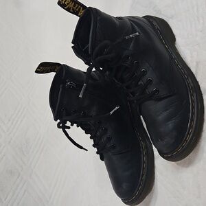 Dr. Martens 1460J Black Leather Combat Boot | Youth Kid Size 1 US